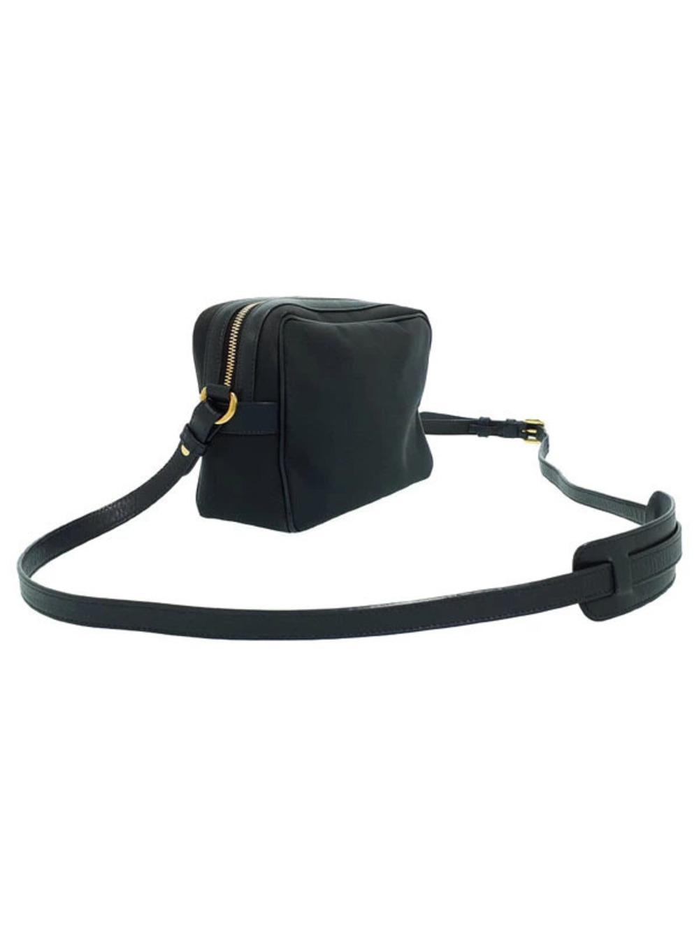 Prada bow Jacquard Camera ribbon Bag Black Logo